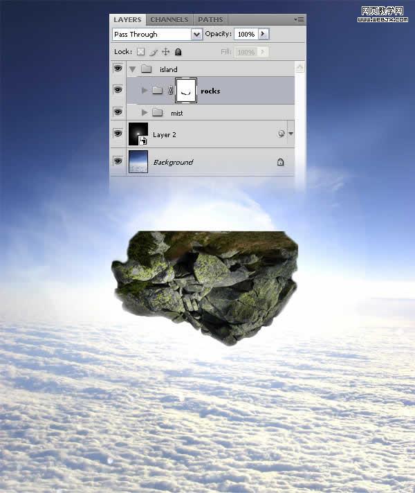 photoshop合成教程:夢幻的和平的圣地_網頁設計