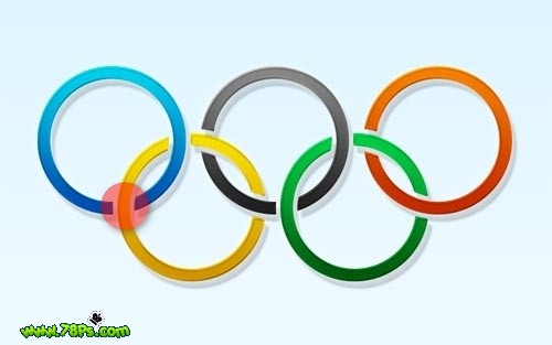 photoshop入門:繪制立體效果奧運五環效果圖_webjx