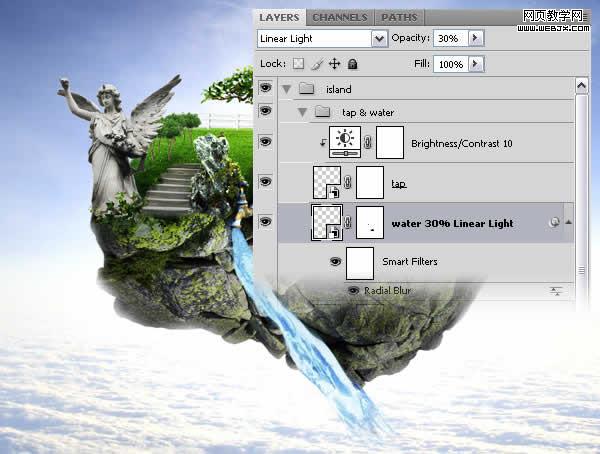 photoshop合成教程:夢幻的和平的圣地_網頁設計