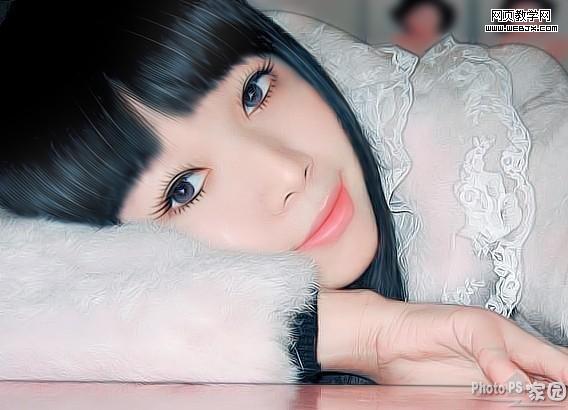 ps調色教程:卡通仿手繪美女-www.webjx.com