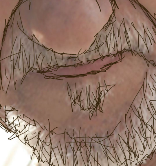 photoshop真人照片轉藝術寫生素描畫_webjx.com
