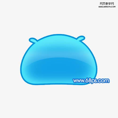 photoshop繪畫一個可愛的饅頭qq表情