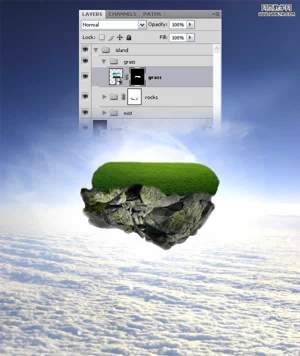 photoshop合成教程:夢幻的和平的圣地_網頁設計