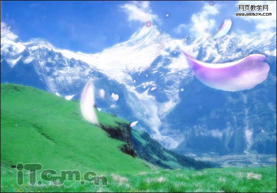 photoshop照片合成教程:夢(mèng)幻雪山-網(wǎng)頁(yè)設(shè)計(jì)