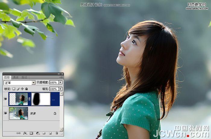 photoshop快速定格美女照片_網頁設計