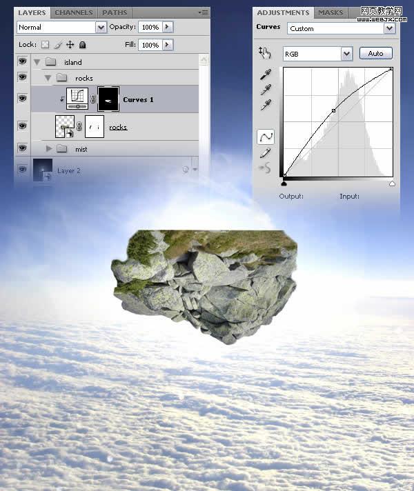 photoshop合成教程:夢幻的和平的圣地_網頁設計