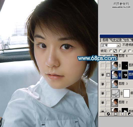 photoshop還原片暗人物的亮麗質感膚色
