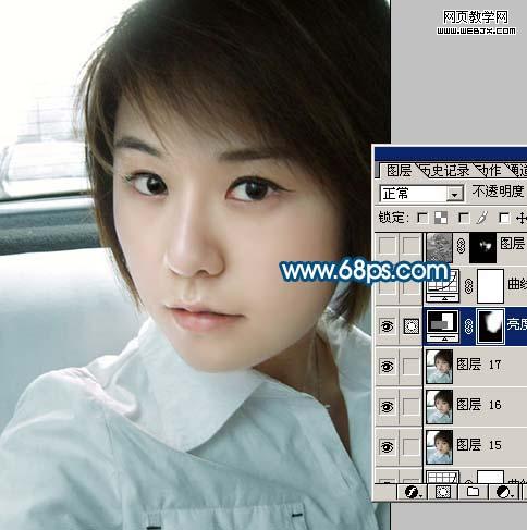 photoshop還原片暗人物的亮麗質感膚色