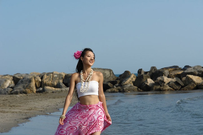photoshop照片處理:懷舊電影海邊美女_網頁設計