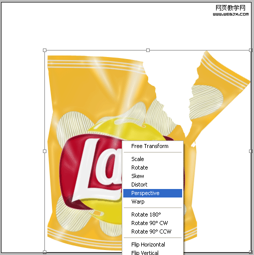photoshop繪制撕開口的樂(lè)事美味薯片塑料包裝_網(wǎng)頁(yè)設(shè)計(jì)
