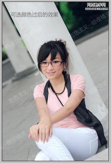 photoshop照片調色:朦朧色彩美女照片-www.webjx.com