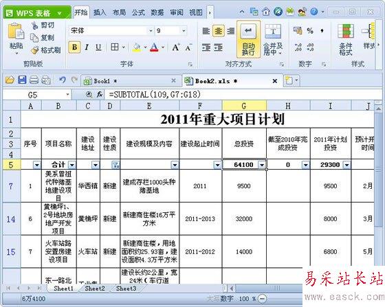 WPS表格中實現分類快速求和方法