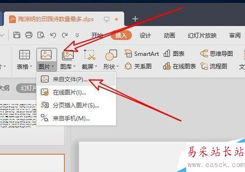 wps2019的PPT文檔怎么由橫向切換成縱向？