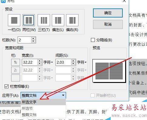 wps2019怎么分欄？wps2019文字分欄教程
