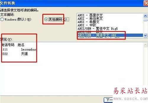 wps表格轉換文字編碼