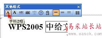 WPS輕松給文字加上邊框