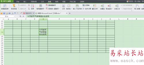 wps表格里文字自動換行的設置方法