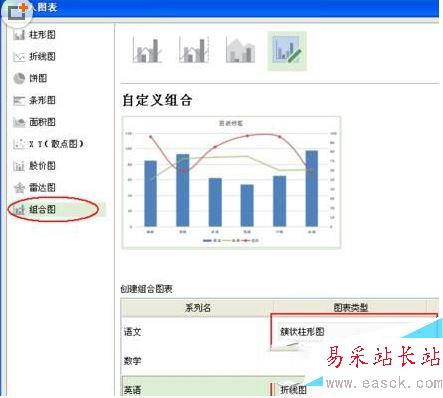 wps表格組合圖表怎么制作 wps表格組合圖表制作教程4