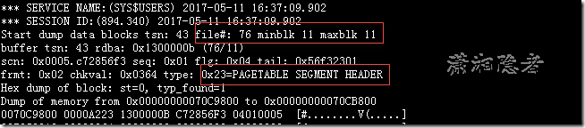 ORACLE,HEADER_BLOCK